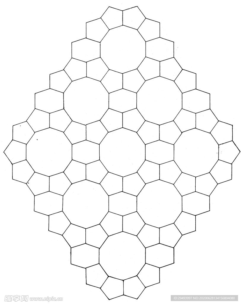 镂空花图案