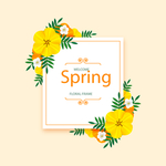 鲜花花纹边框素材