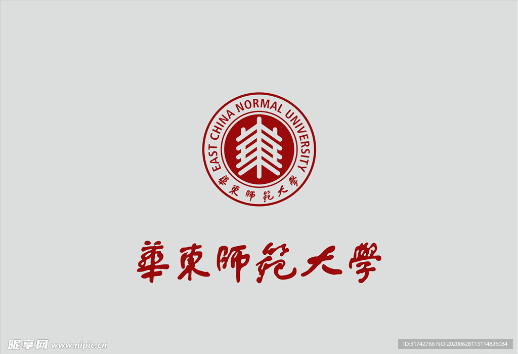 键 词:矢量 cdr源文件 大学 logo 高校 华东师大 华东师