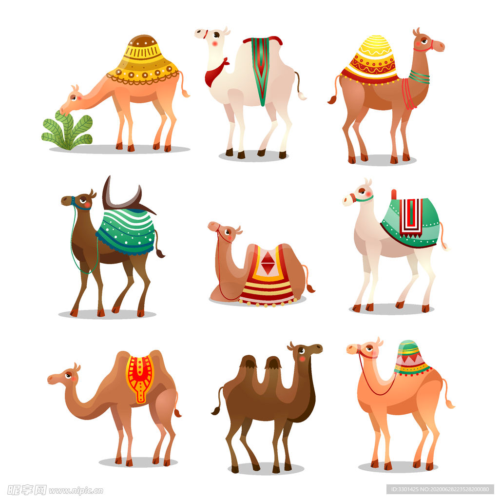 卡通骆驼素材