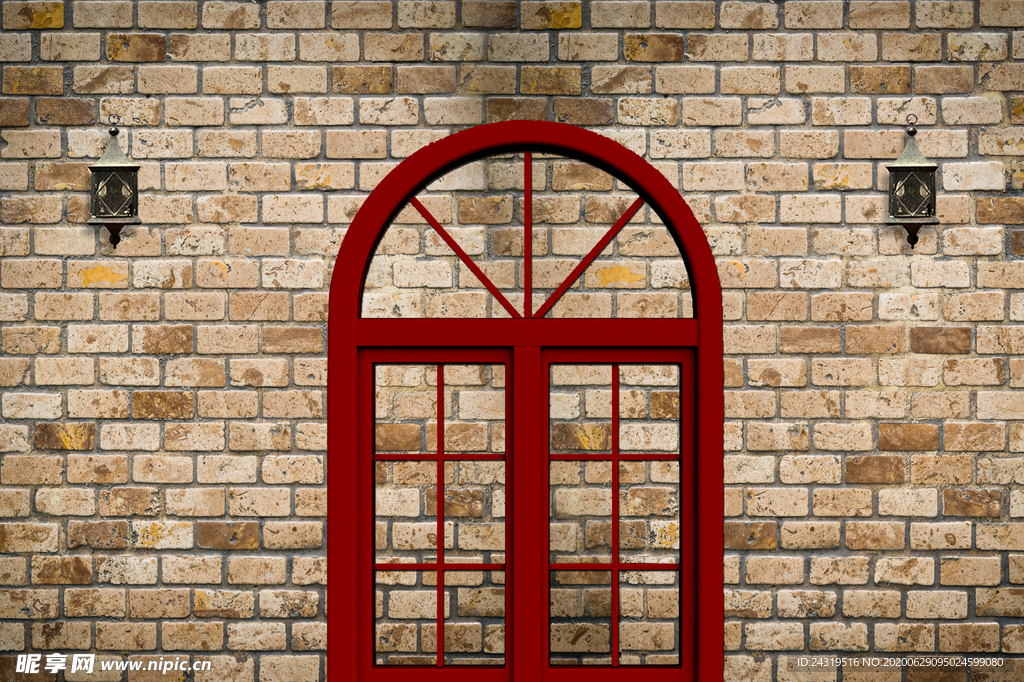 门窗石墙
