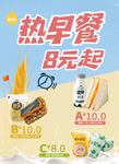 早餐海报