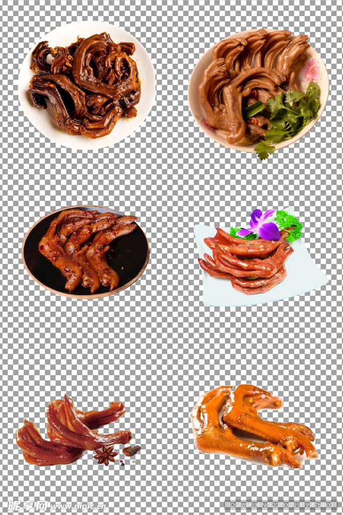 特色卤鸭爪