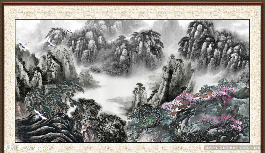 山水装饰