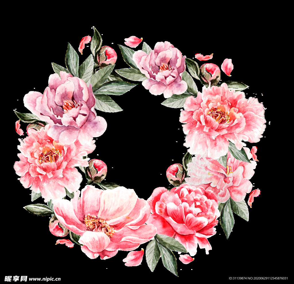 手绘花