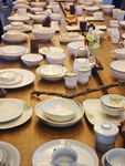 米白色日式餐具