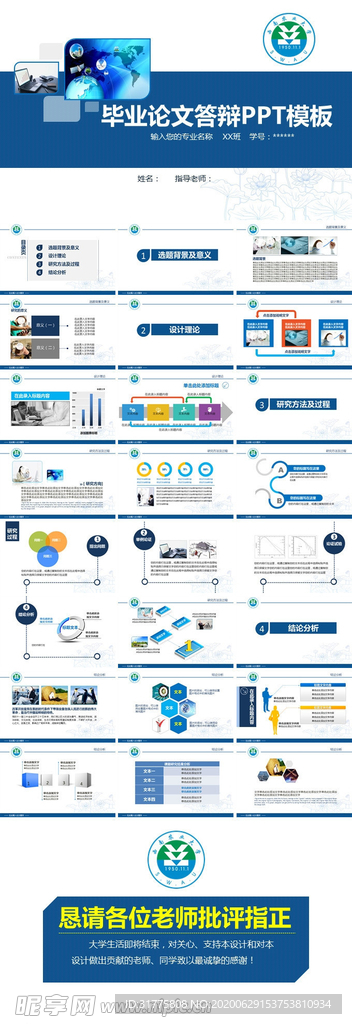 毕业论文答辩PPT模板