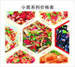 小菜系列价格表