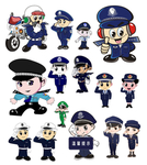 警察卡通