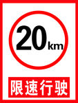 限速牌