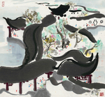 中国风水墨风景国画