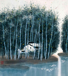 山水风景水墨国画