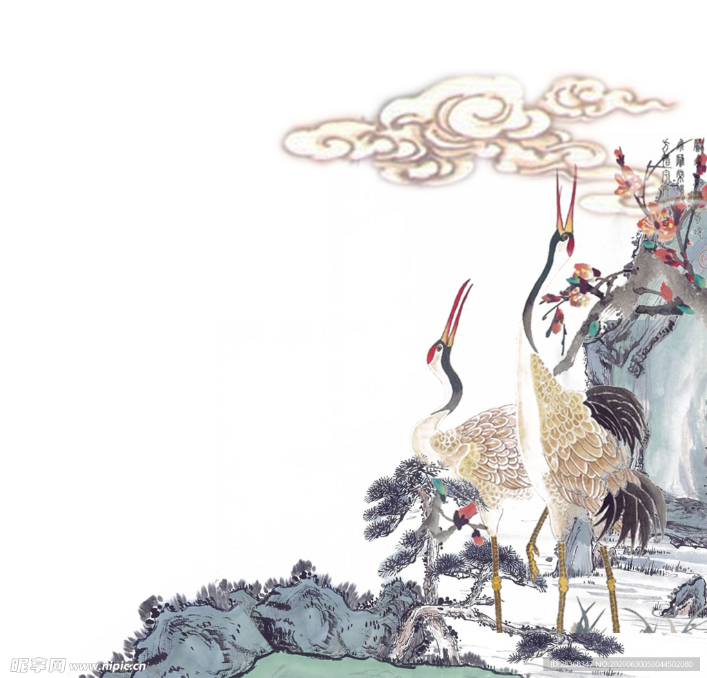 水墨山水素材