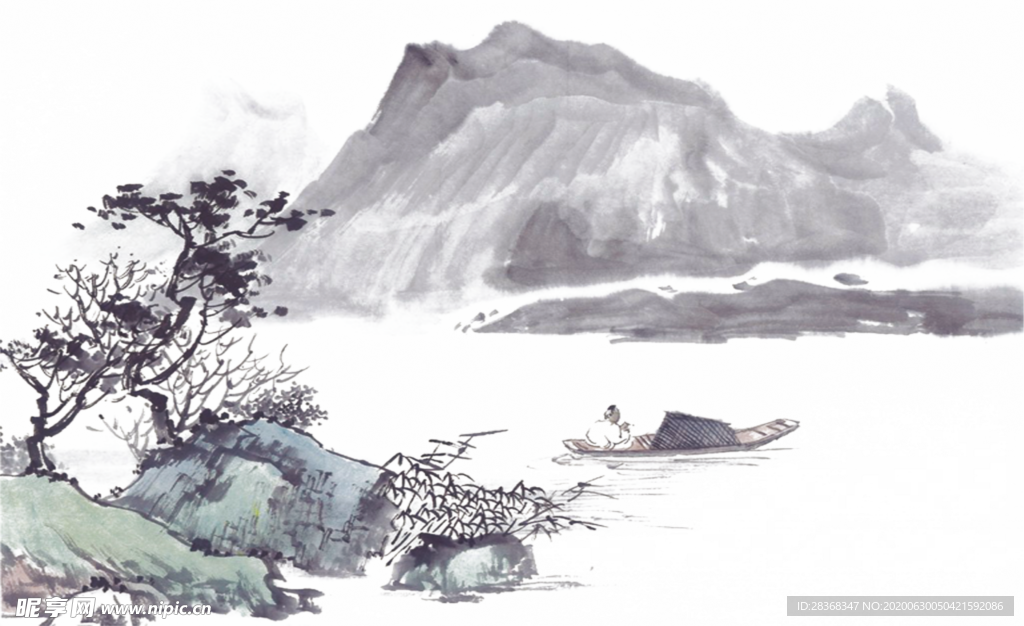 水墨山水素材