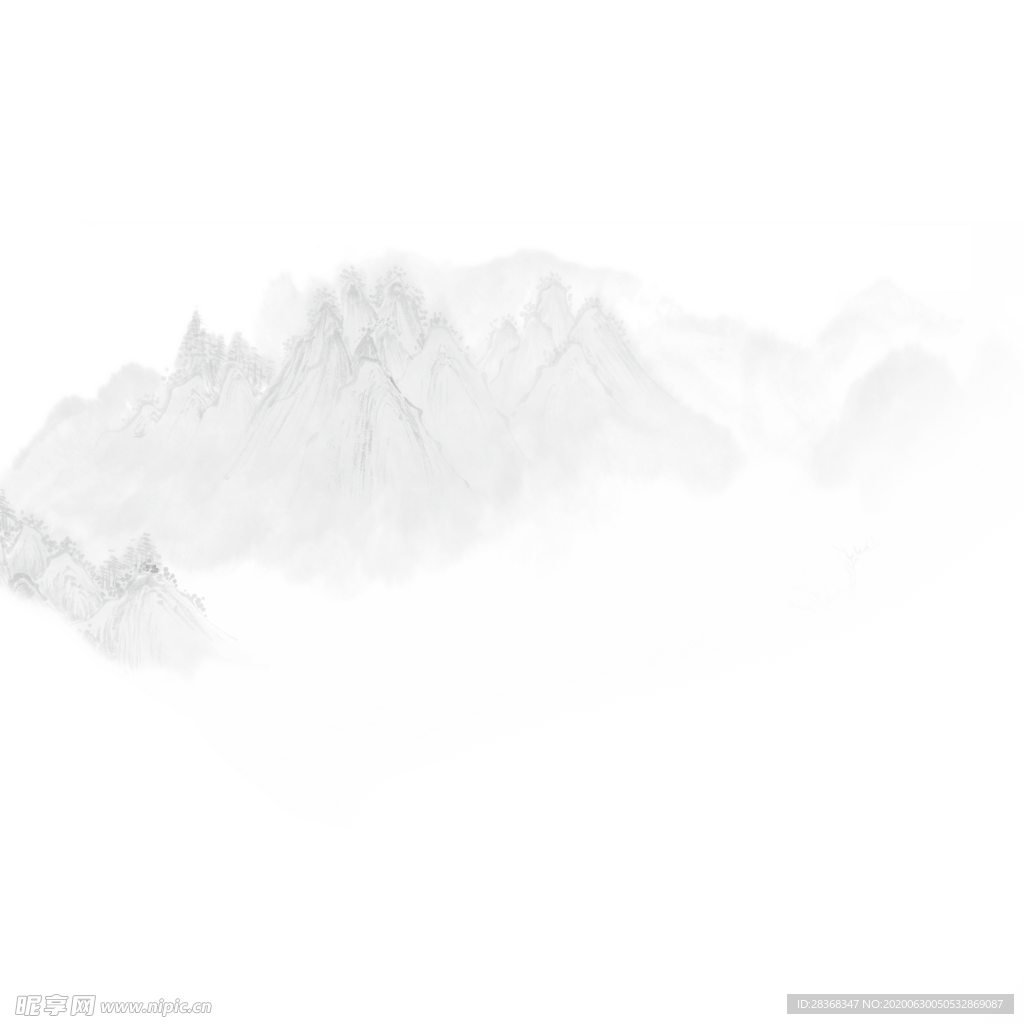 水墨山水素材