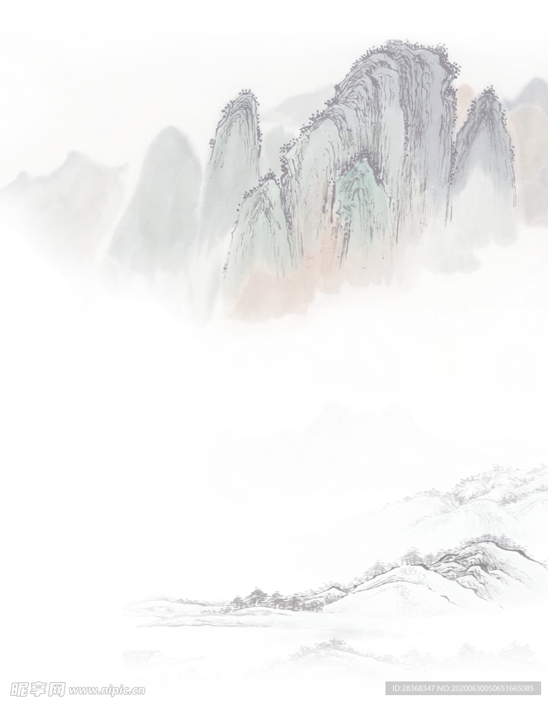 水墨山水素材