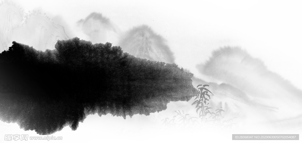 水墨山水素材