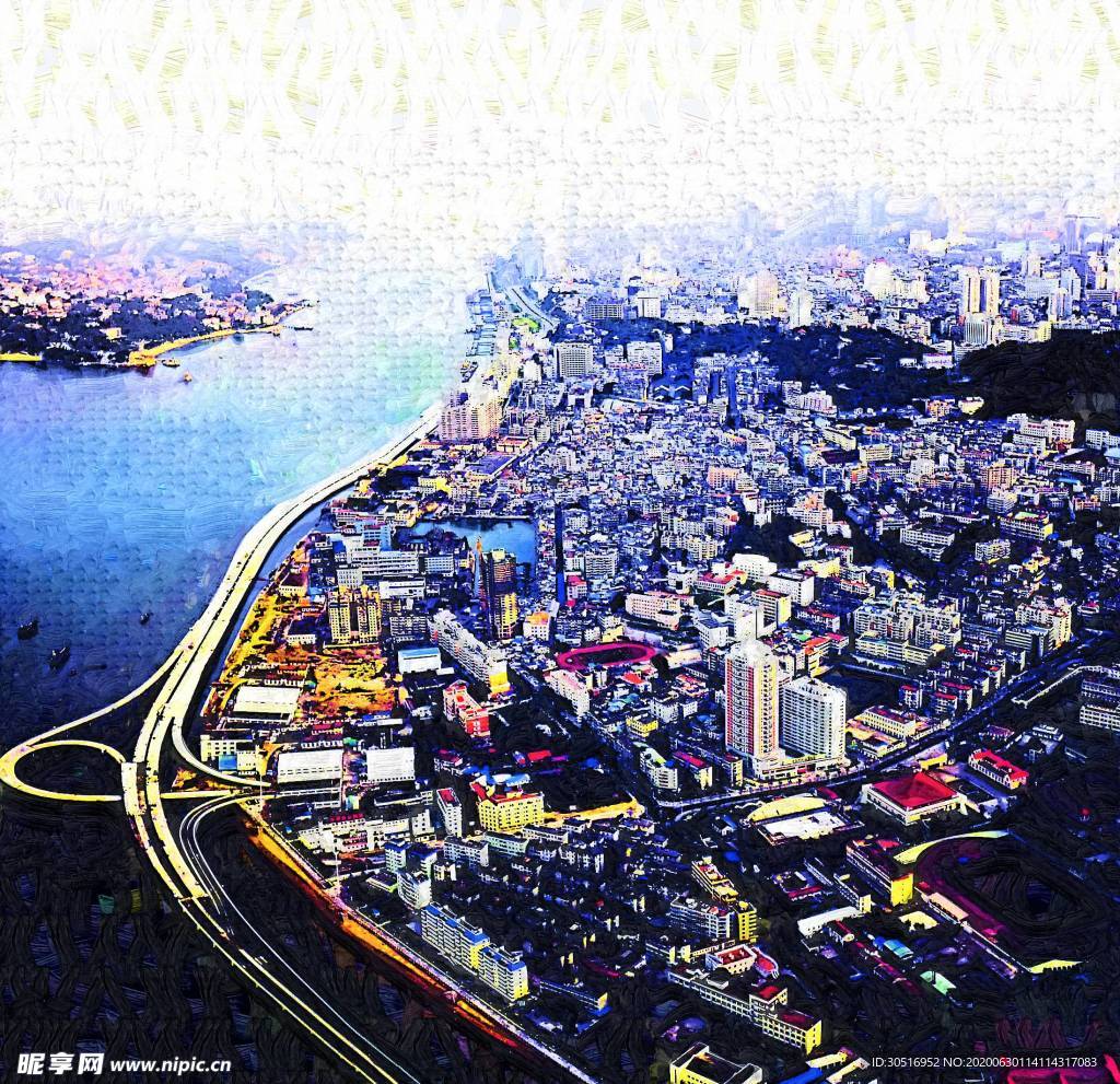 风景油画图片