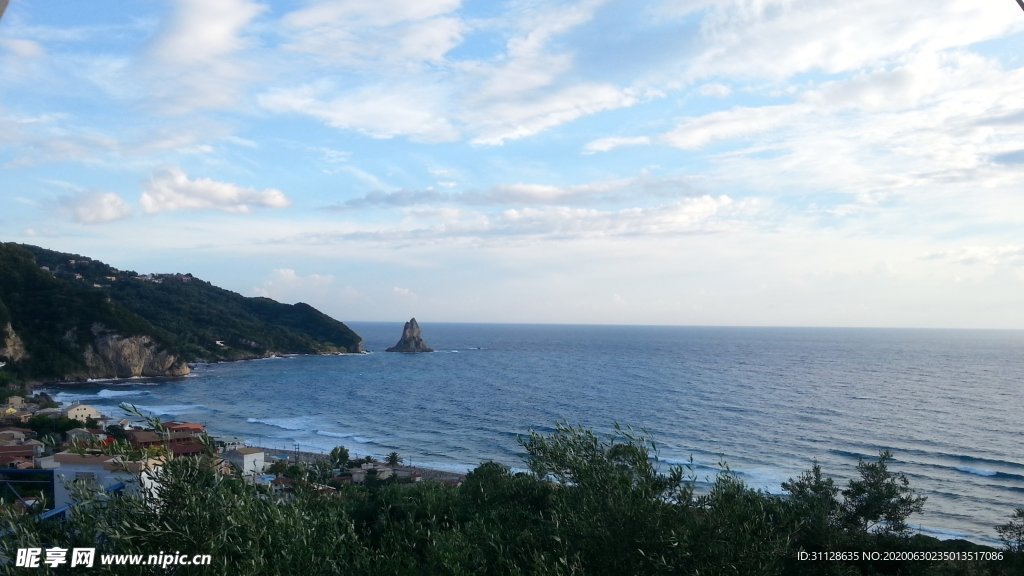 小岛 海水