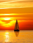 海上夕阳