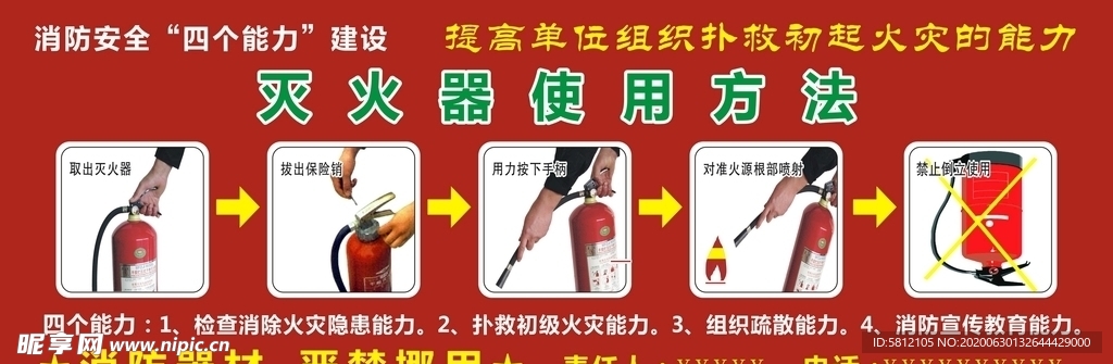 灭火器使用方法