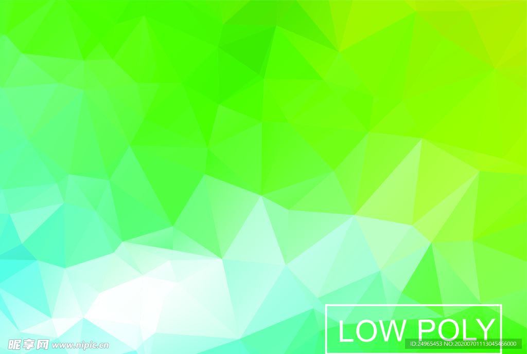 绿色菱形背景插图