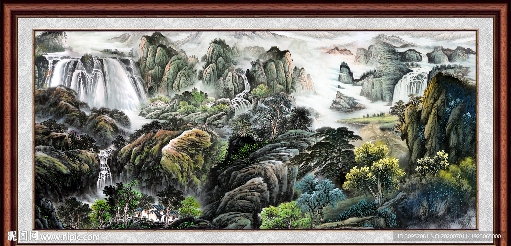 聚宝盆山水