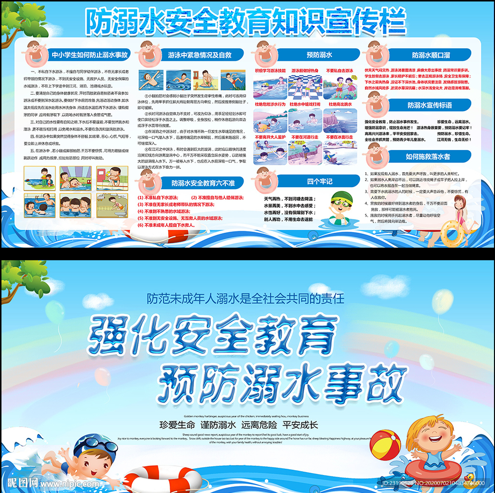 防溺水安全教育宣传栏