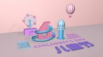 C4D六一儿童节节日海报