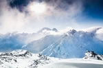 高原雪山风景