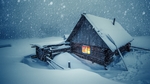 学屋雪景