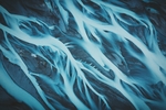 抽象山脉河流