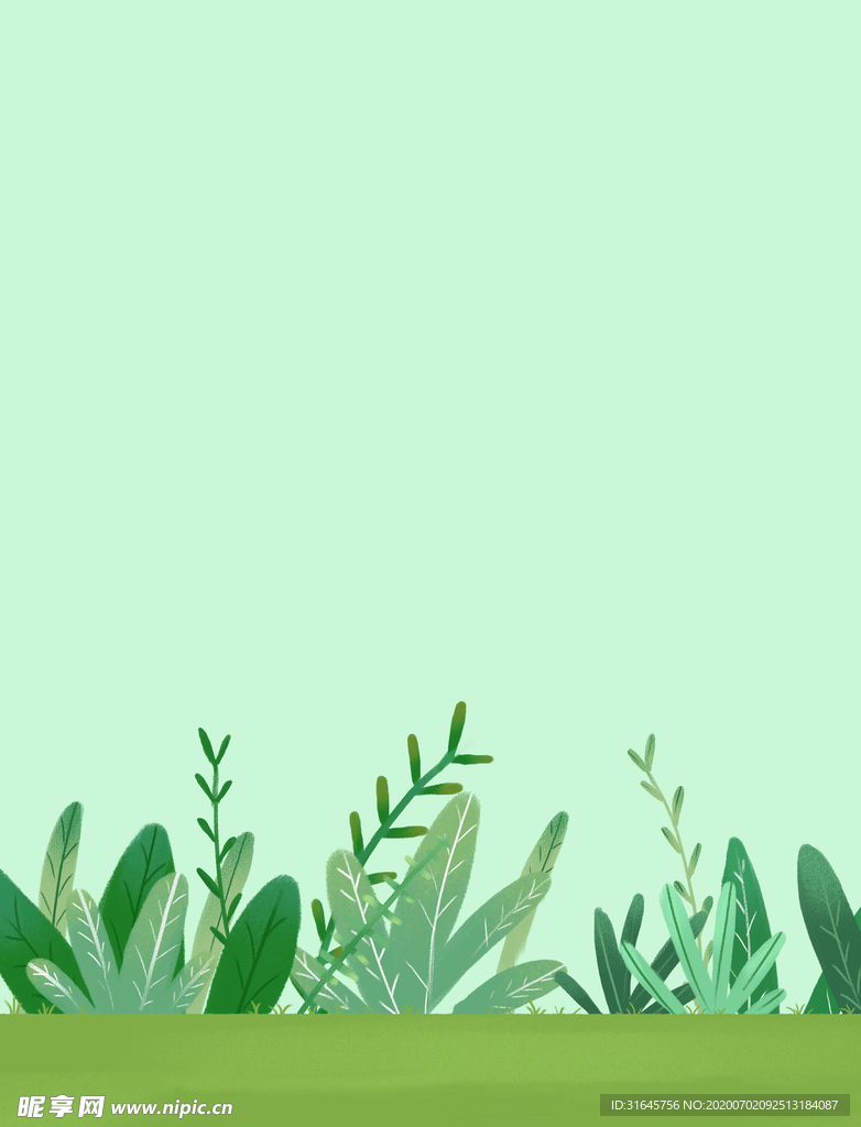 绿色插画