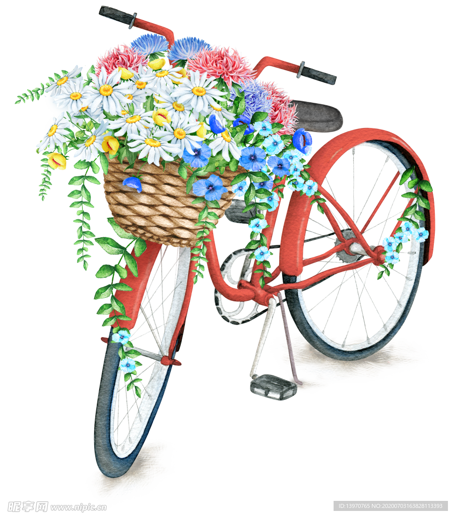 花蓝自行车