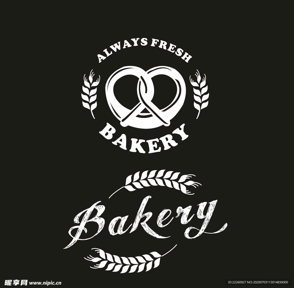 面包店logo图标