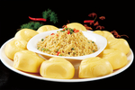 窝窝头炒豆渣