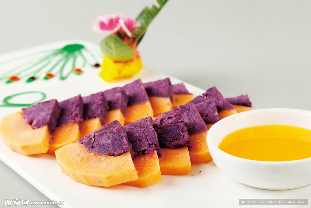 紫薯酿木瓜