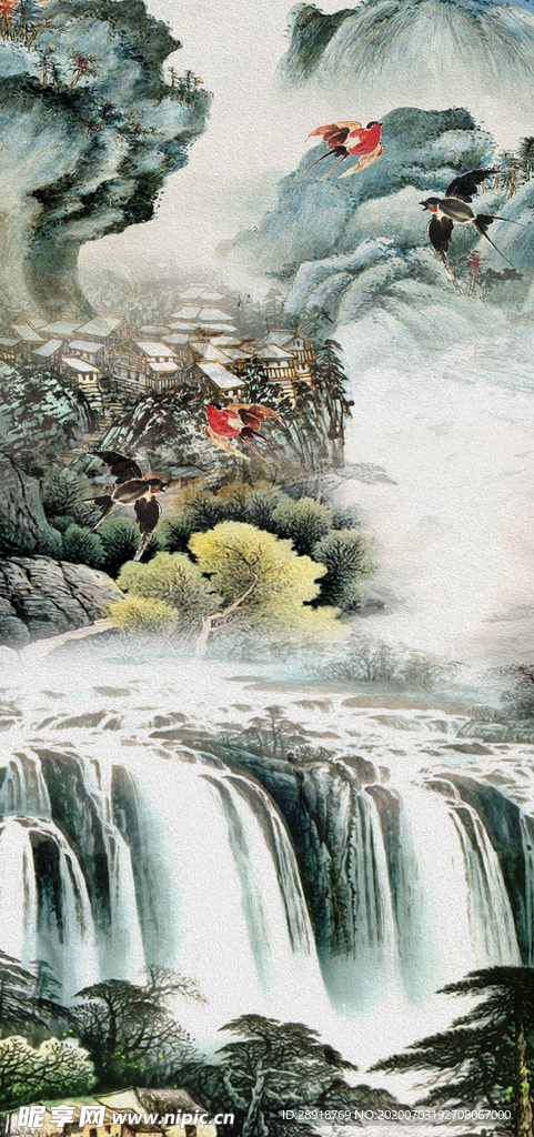 国画山水装饰画