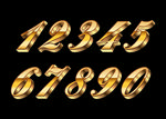 金色3 数字