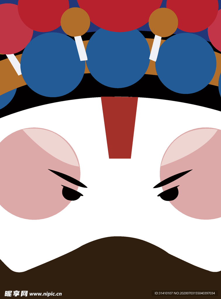 脸谱插画