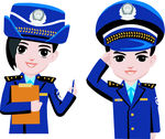 警察人物素材