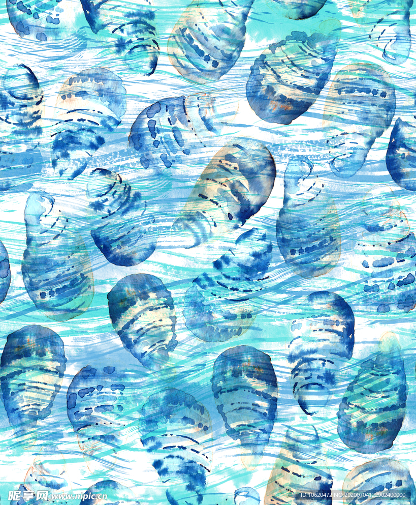 蓝色海螺