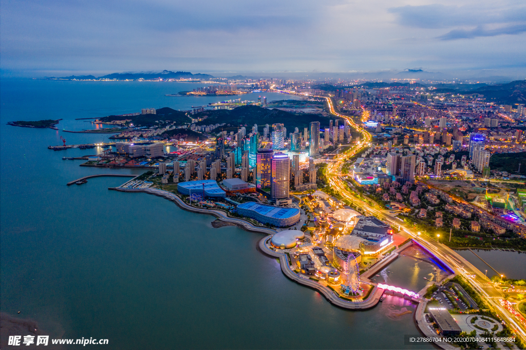 青岛西海岸城市夜景