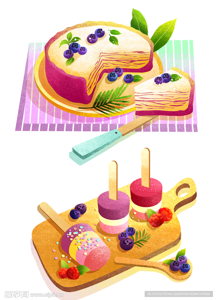 手绘美食海报图片