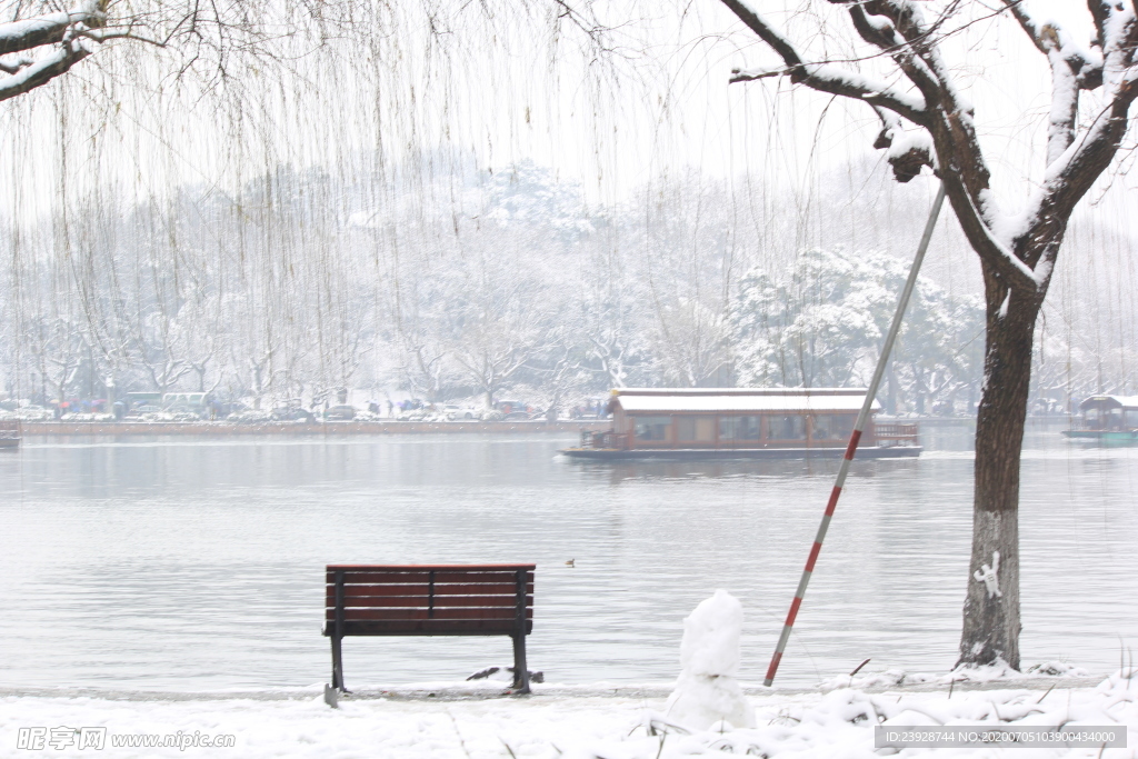 西湖雪景