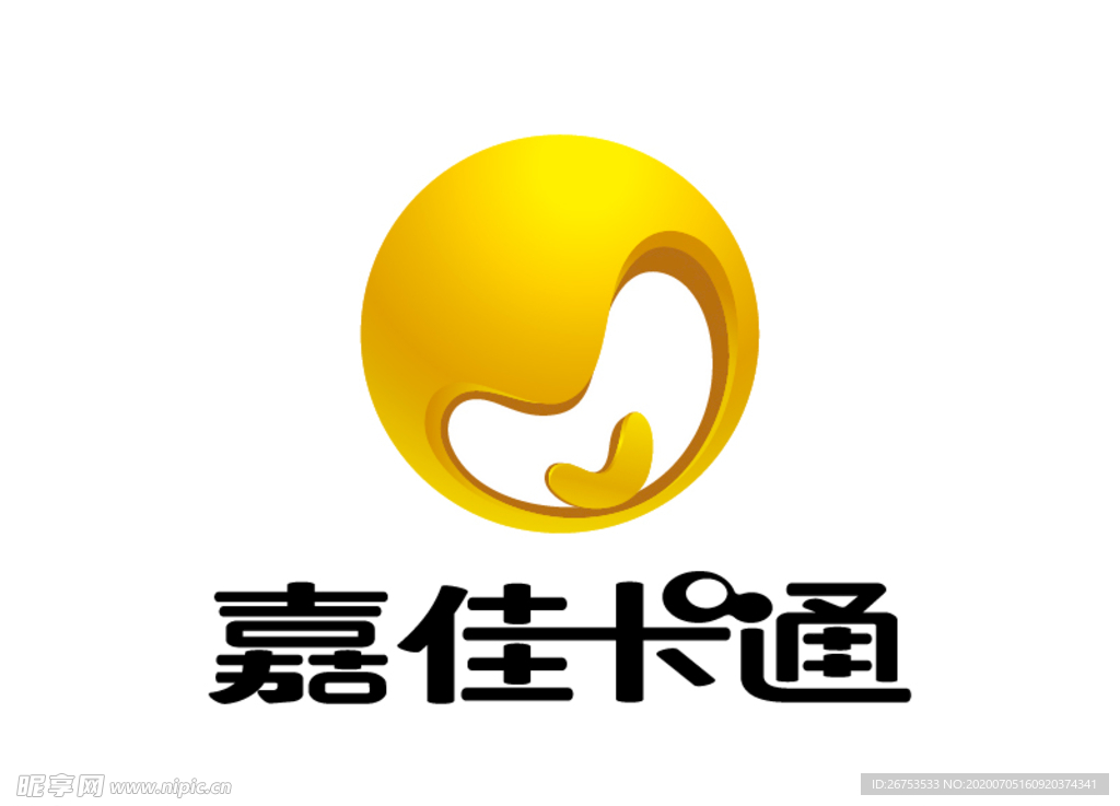 嘉佳卡通 电视台标 LOGO