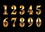 金色数字