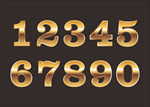 金色数字