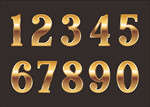 金色数字