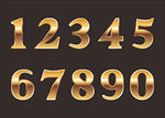 金色数字